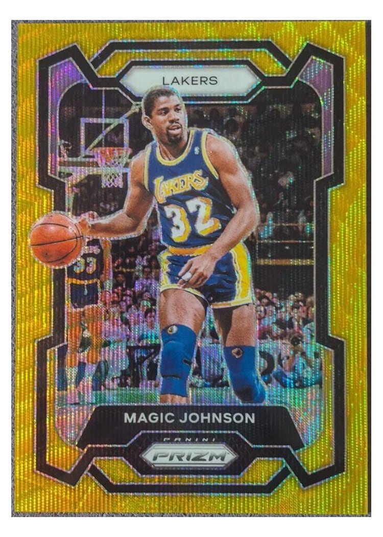2023-24 Panini Prizm Base Set Magic Johnson #185 card