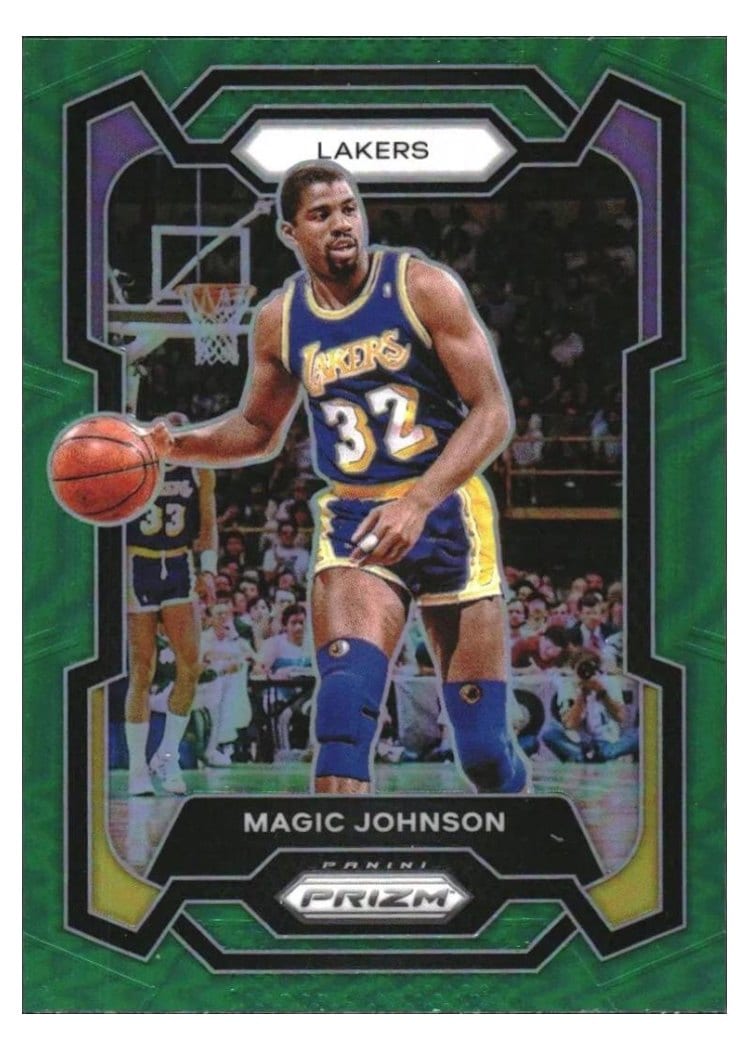2023-24 Panini Prizm Base Set Magic Johnson #185 card
