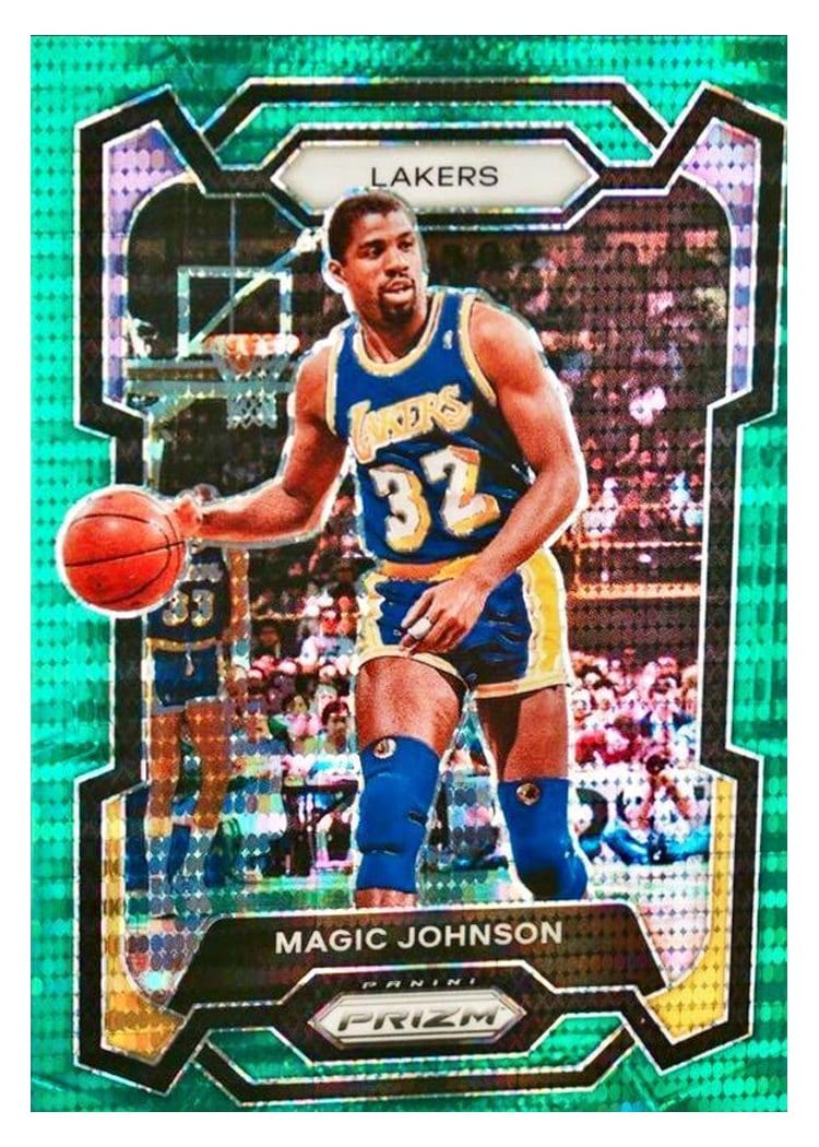 2023-24 Panini Prizm Base Set Magic Johnson #185 card