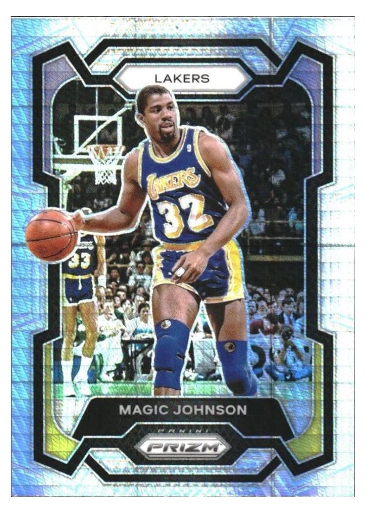 2023-24 Panini Prizm Base Set Magic Johnson #185 card