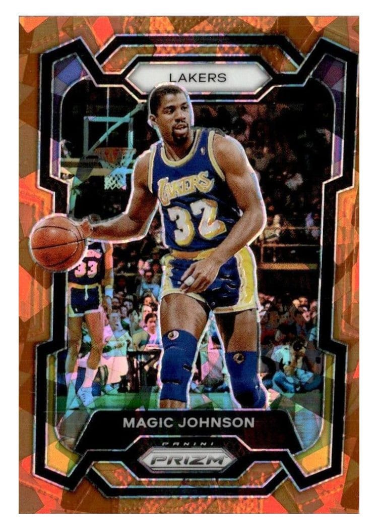 2023-24 Panini Prizm Base Set Magic Johnson #185 card
