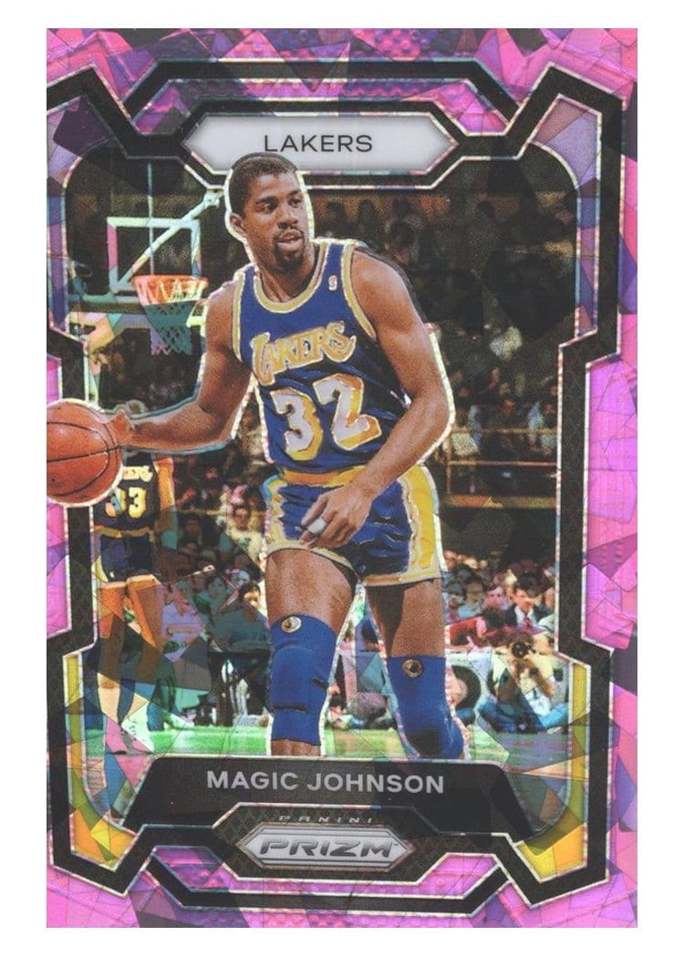 2023-24 Panini Prizm Base Set Magic Johnson #185 card
