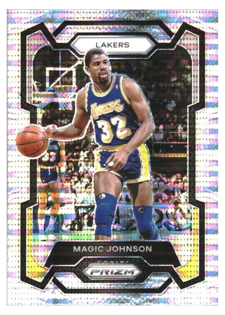 2023-24 Panini Prizm Base Set Magic Johnson #185 card
