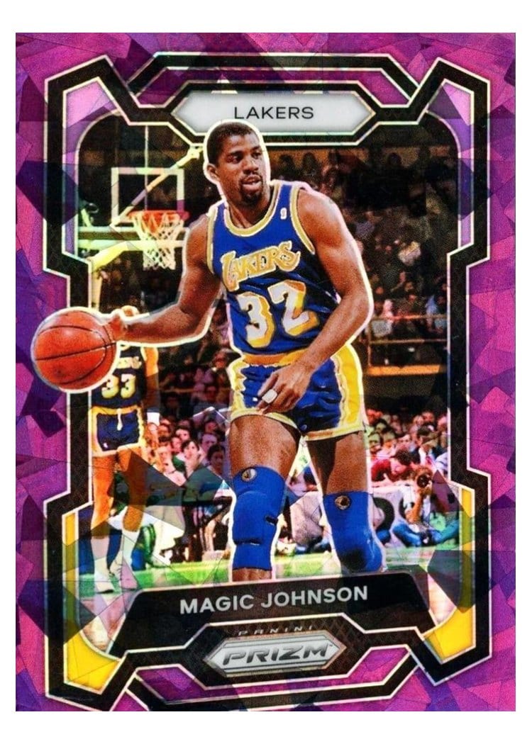 2023-24 Panini Prizm Base Set Magic Johnson #185 card