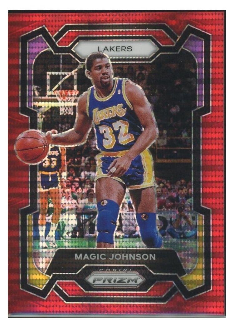 2023-24 Panini Prizm Base Set Magic Johnson #185 card