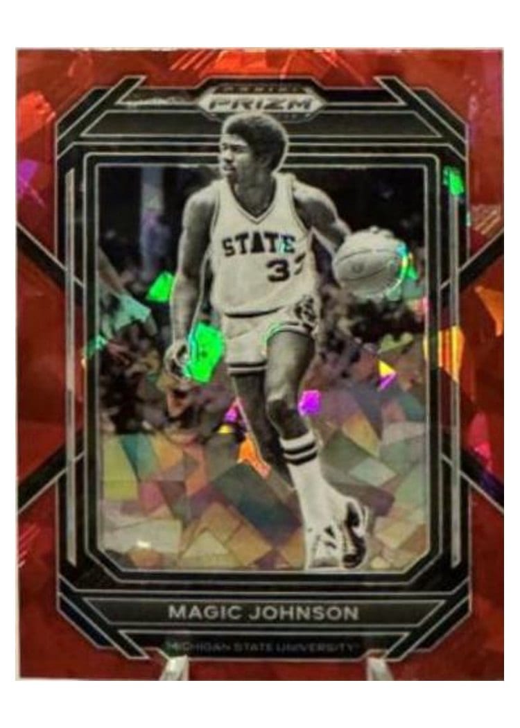 2023-24 Panini Prizm Base Set Magic Johnson #185 card
