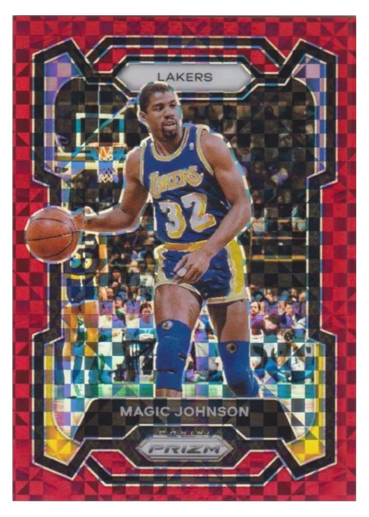 2023-24 Panini Prizm Base Set Magic Johnson #185 card
