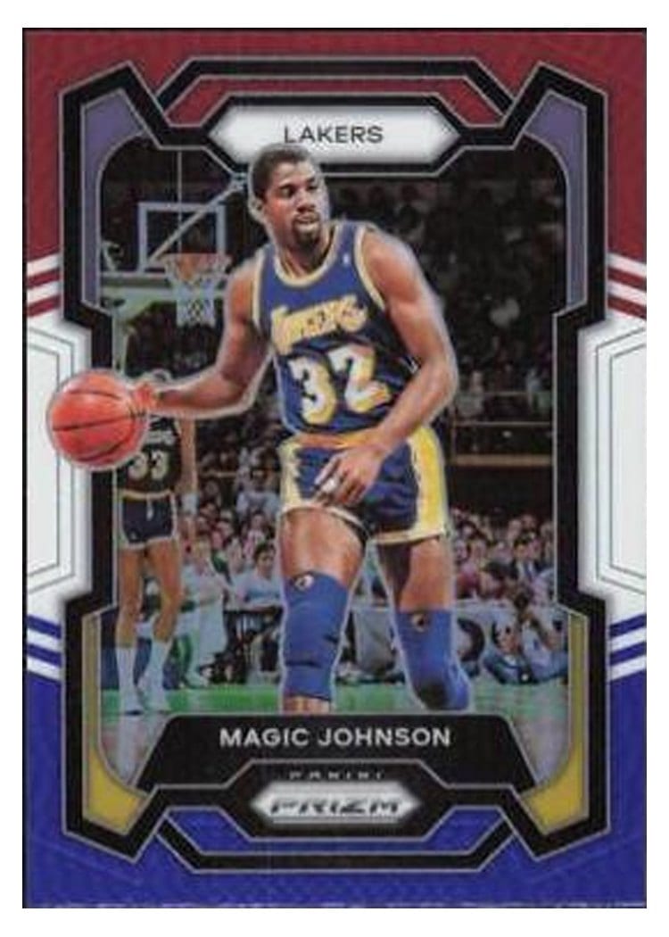 2023-24 Panini Prizm Base Set Magic Johnson #185 card