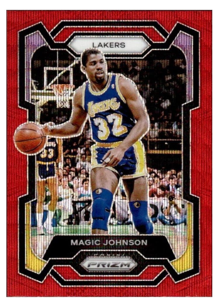 2023-24 Panini Prizm Base Set Magic Johnson #185 card