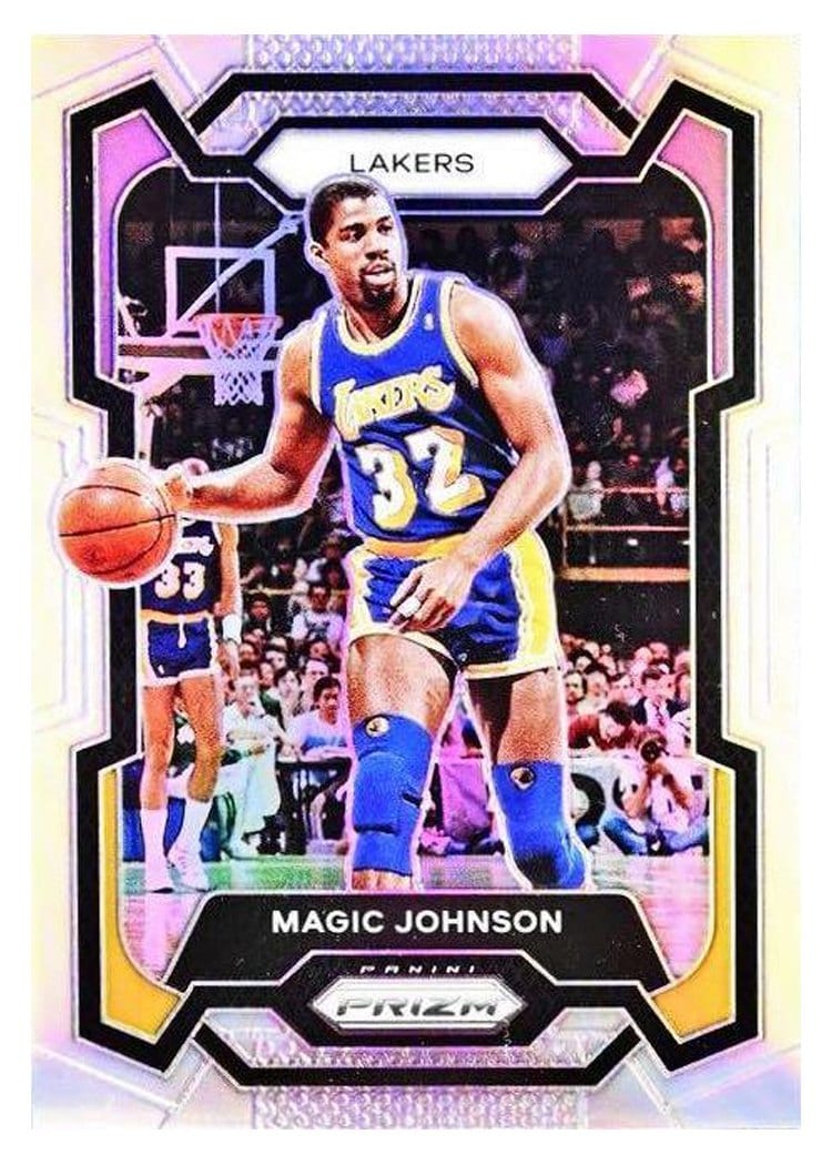 2023-24 Panini Prizm Base Set Magic Johnson #185 card