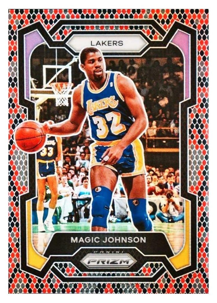 2023-24 Panini Prizm Base Set Magic Johnson #185 card