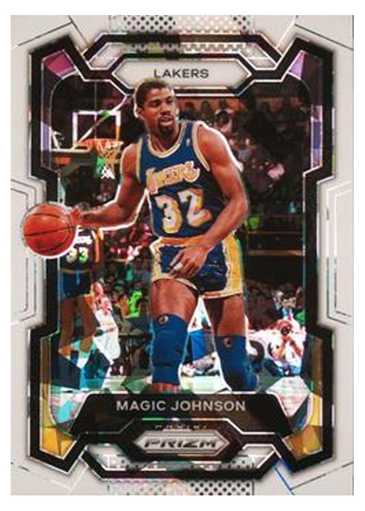 2023-24 Panini Prizm Base Set Magic Johnson #185 card