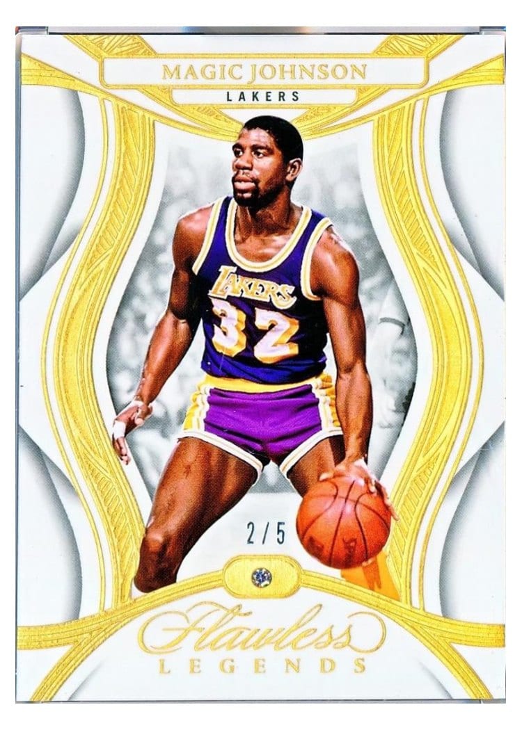 2024-25 Panini Flawless Base Gems Magic Johnson #120 card