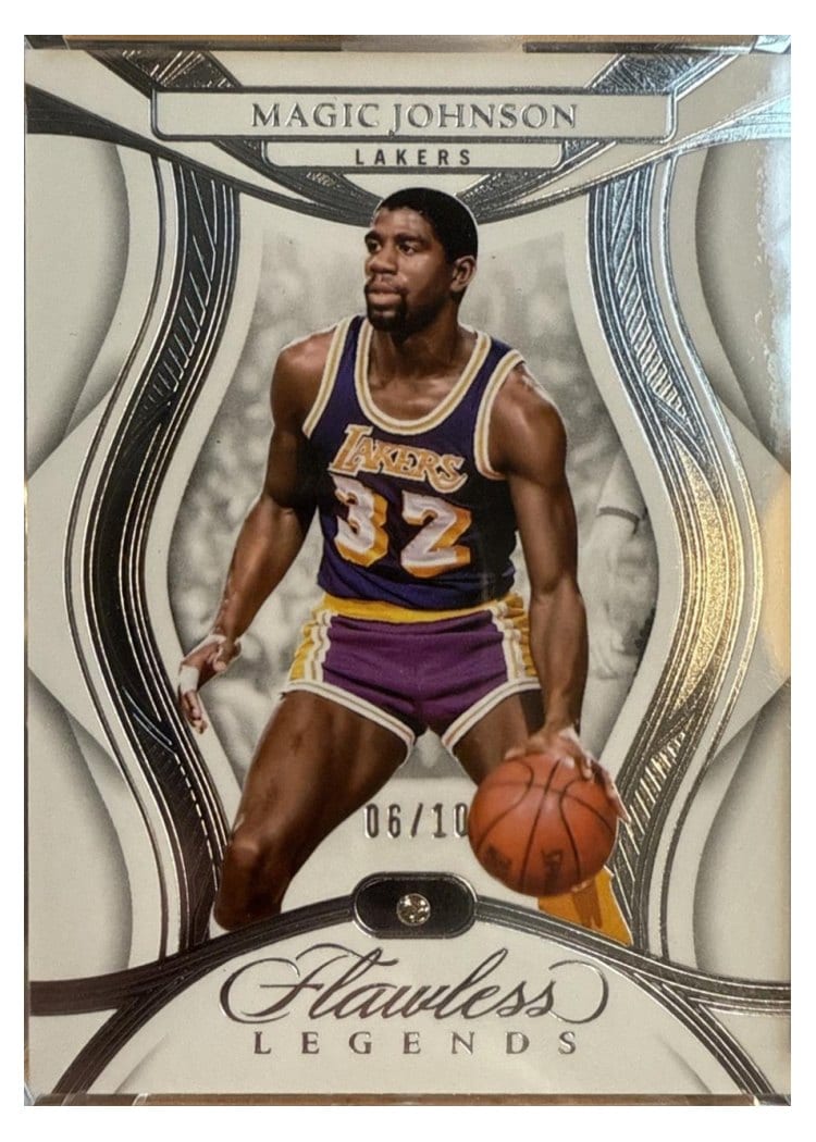 2024-25 Panini Flawless Base Gems Magic Johnson #120 card