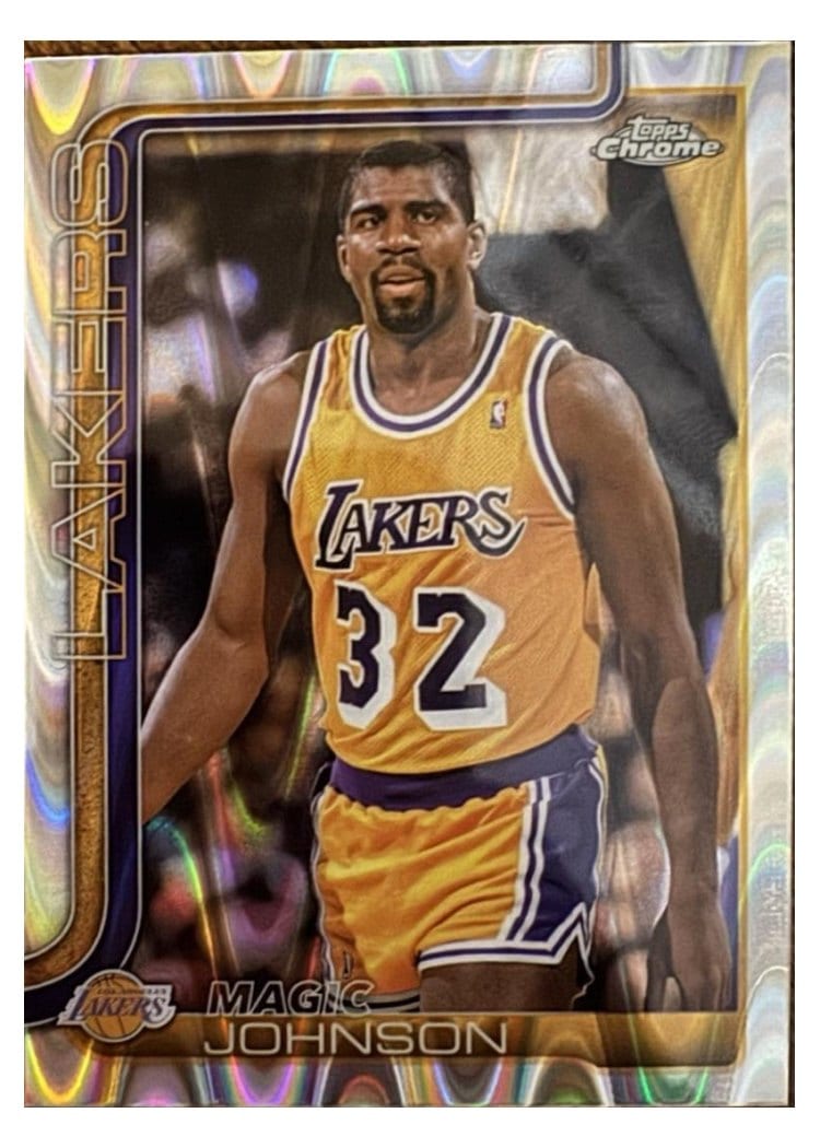 2025 Topps Chrome Magic Johnson #244 card
