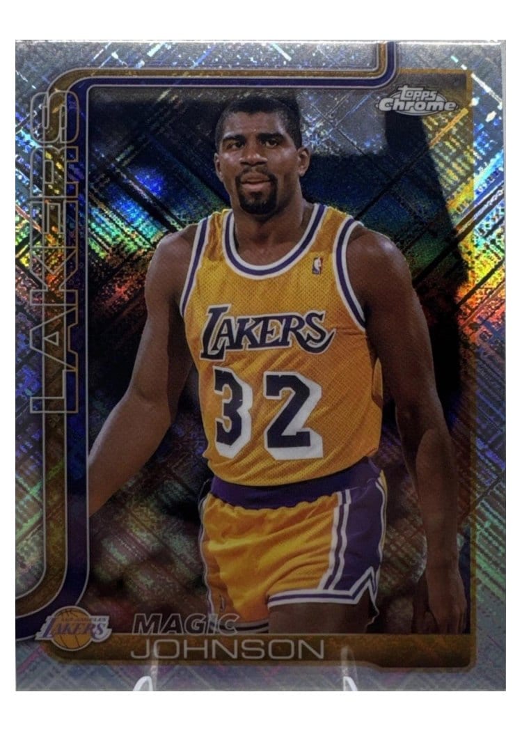 2025 Topps Chrome Magic Johnson Skylight Refractor #244 card