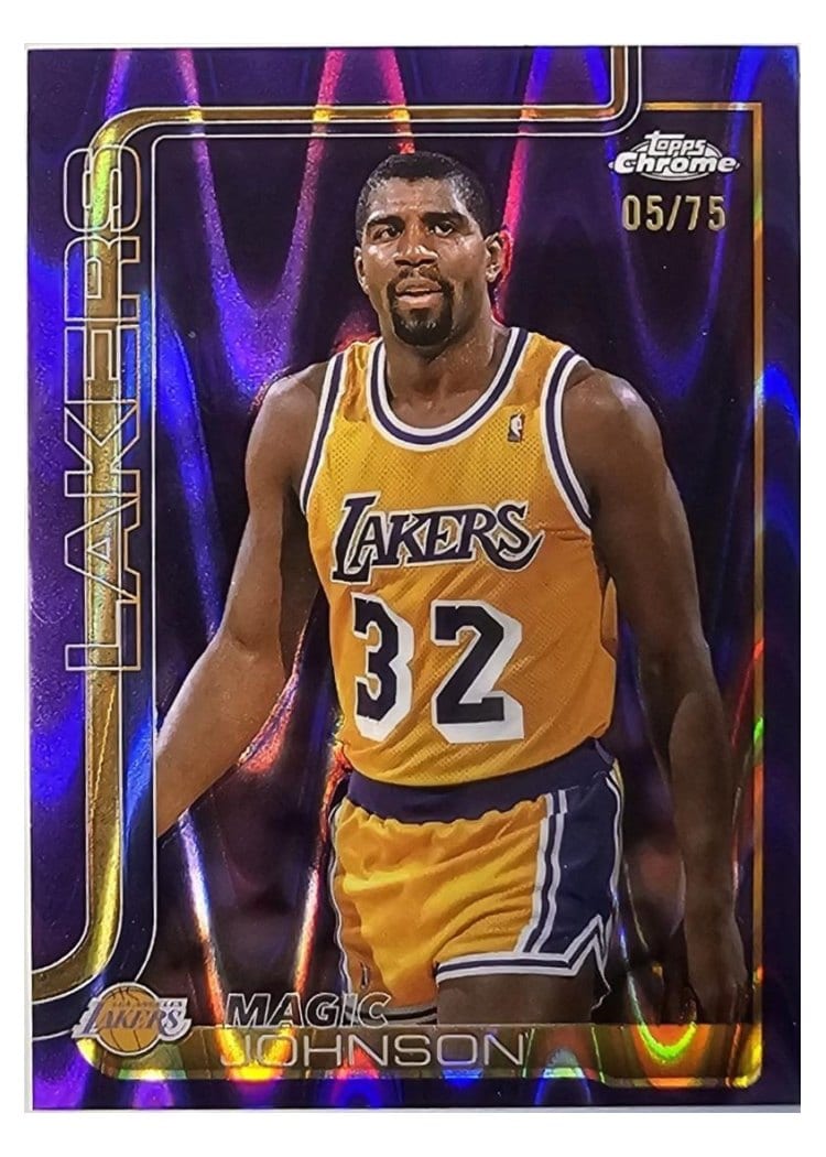 2025 Topps Chrome Magic Johnson #244 card