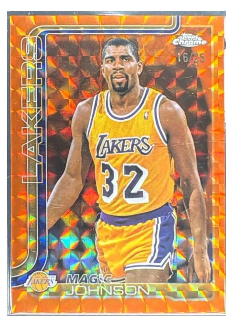 2025 Topps Chrome Magic Johnson #244 card