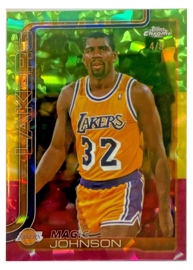 2025 Topps Chrome Magic Johnson #244 card