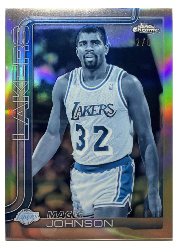 2025 Topps Chrome Magic Johnson #244 card