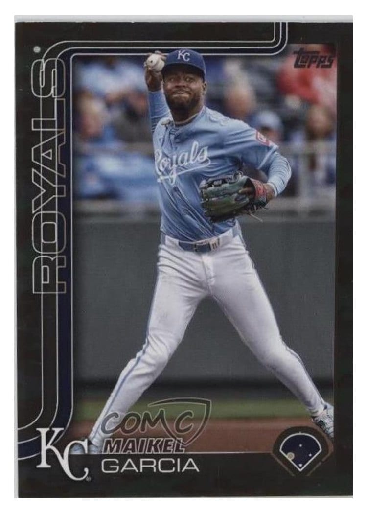 2025 Topps Base Set Maikel Garcia Memorial Day Camo #135 card