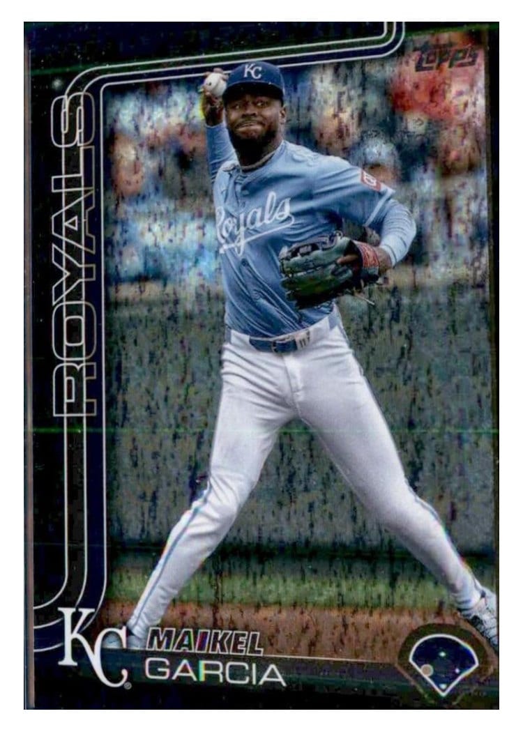 2025 Topps Base Set Maikel Garcia Black Diamante #135 card