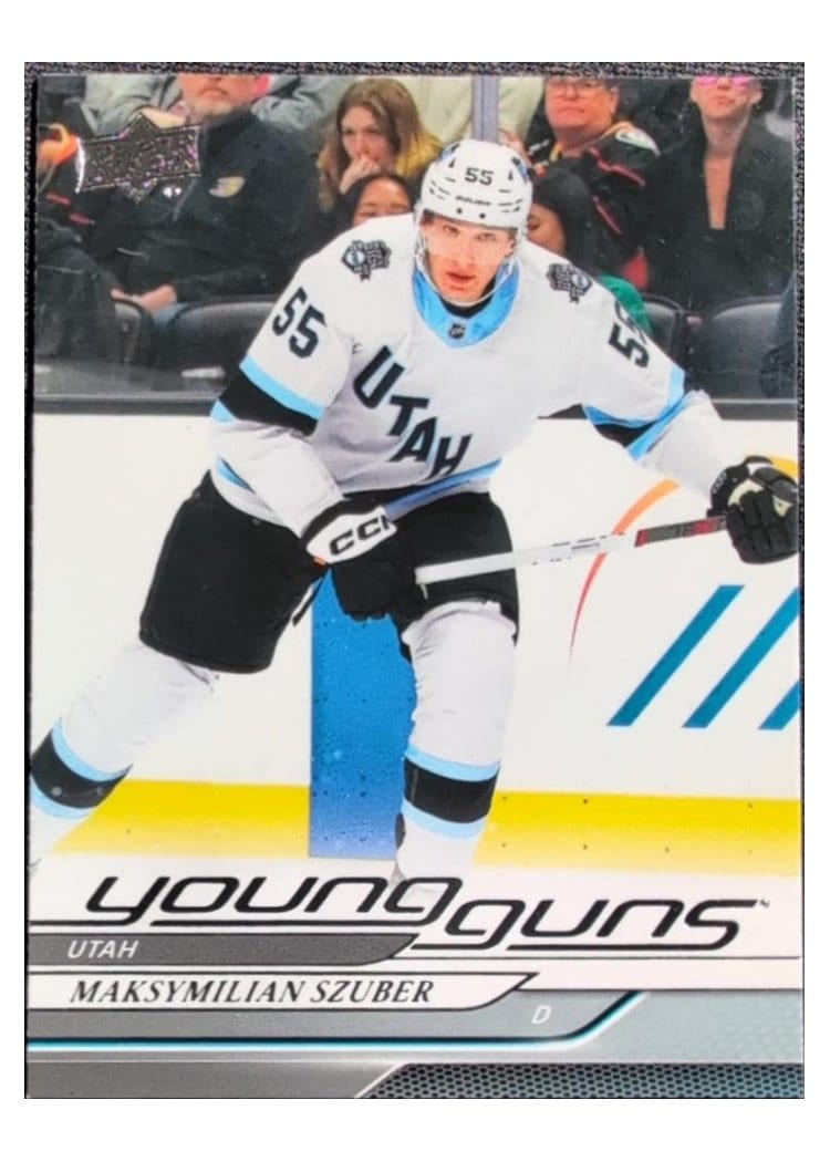 2024-25 Upper Deck Base Set Maksymilian Szuber Outburst Red #456