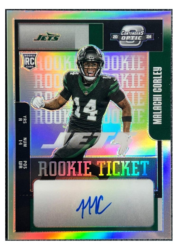 2024 Panini Contenders Optic 2004 Contenders Throwback Rookie Autographs Malachi Corley #7 card