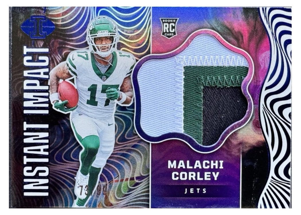 2024 Panini Illusions Instant Impact Relics Malachi Corley #20 card