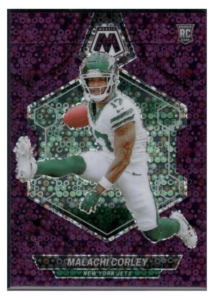 2024 Panini Mosaic Base Set Malachi Corley No Huddle Purple #359 card