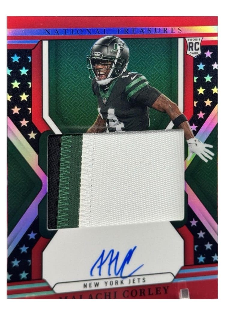 2024 Panini National Treasures Base Set Malachi Corley #166 card