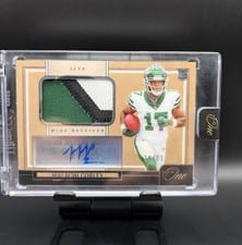 2024 Panini One Premium Rookie Patch Autographs Malachi Corley #110 card