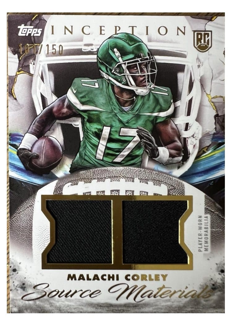 2024 Topps Inception Source Materials Malachi Corley #SM-MC card