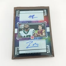 2024 Panini Photogenic Rookie Photo Bomb Autographs Malachi Corley / Luke McCaffrey #PBO-MCLM card