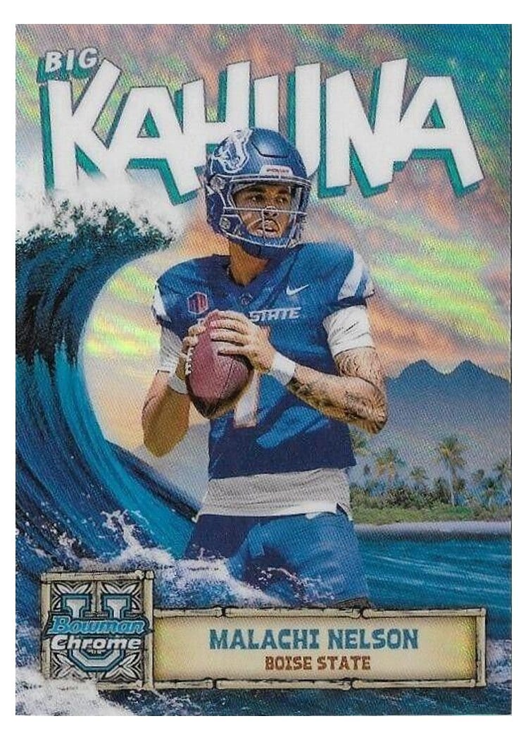 2024 Bowman University Chrome The Big Kahuna Set Malachi Nelson #BK-21 card