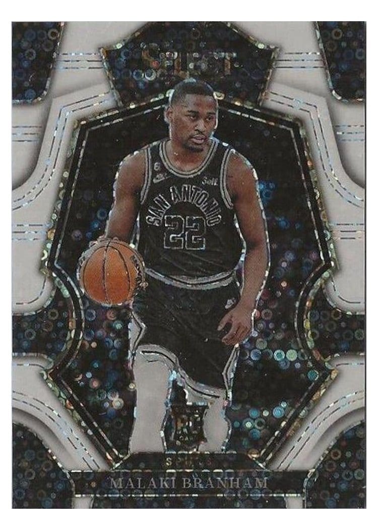 2022-23 Panini Select Base Set Malaki Branham White Disco Prizm #171 card