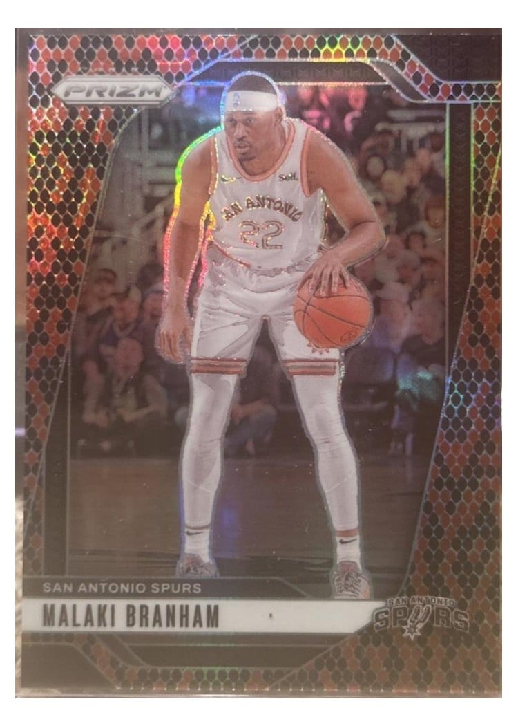 2024-25 Panini Prizm Base Set Malaki Branham #209 card