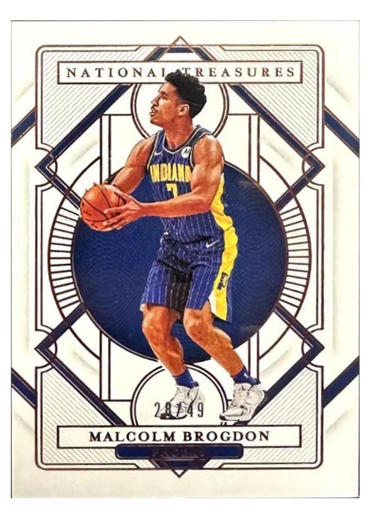 2020-21 Panini National Treasures Base Set Malcolm Brogdon #98 card
