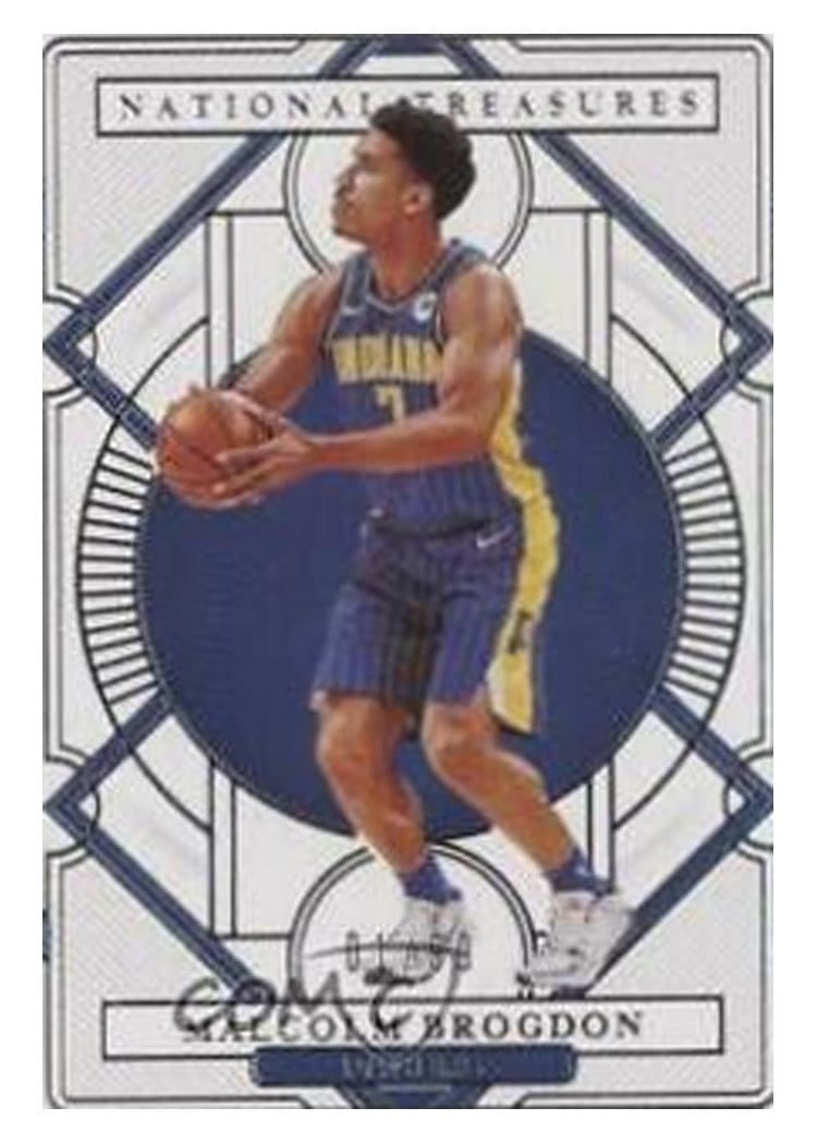 2020-21 Panini National Treasures Base Set Malcolm Brogdon #98 card
