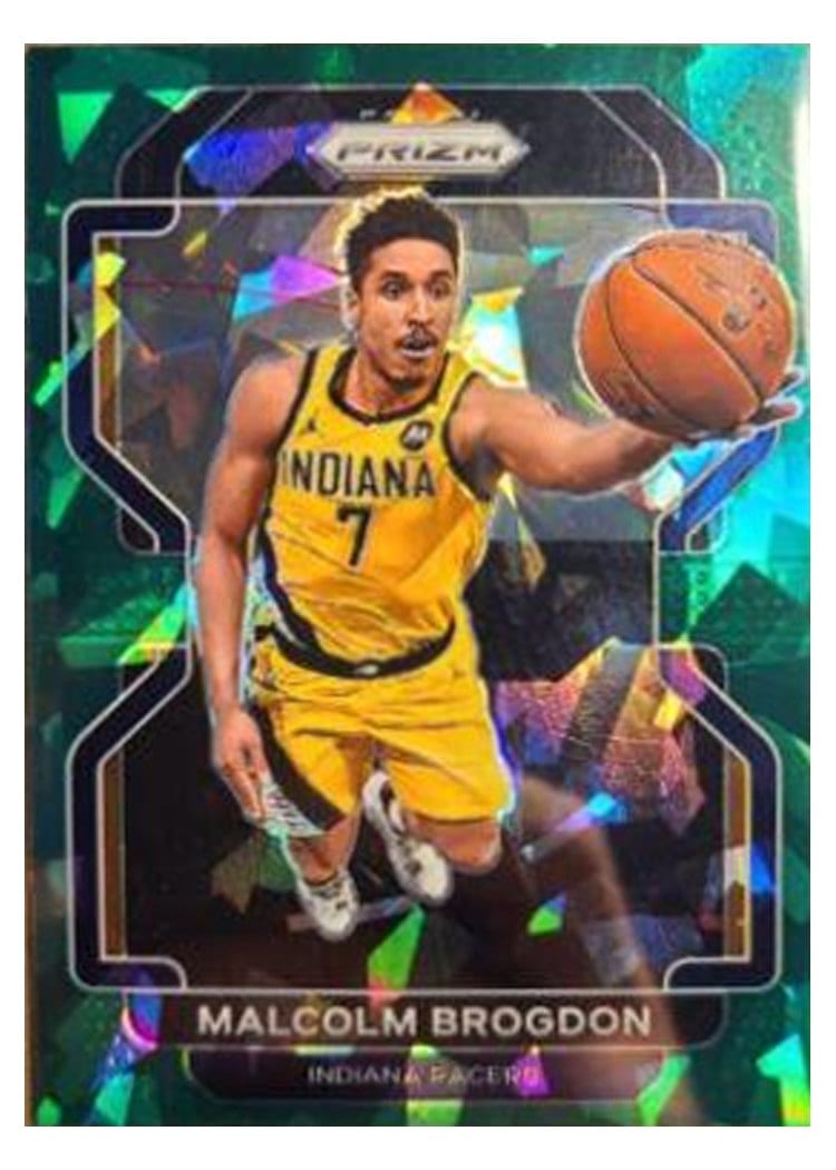 2021-22 Panini Prizm Base Set Malcolm Brogdon Green Ice Prizm #135 card