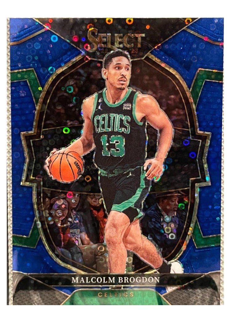 2022-23 Panini Select Base Set Malcolm Brogdon Blue Disco Prizm #11 card