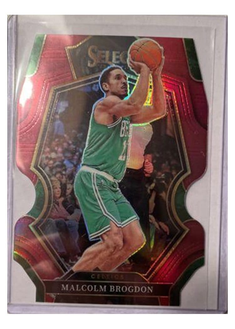 2022-23 Panini Select Base Set Malcolm Brogdon Maroon Die Cut Prizm #111 card