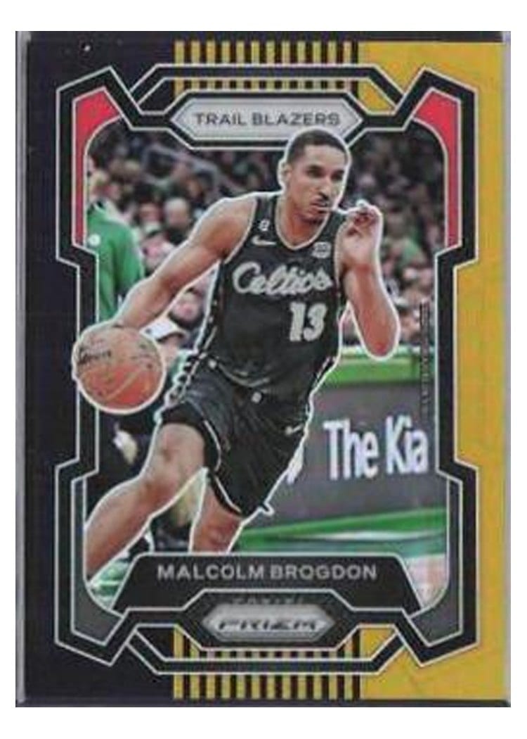 2023-24 Panini Prizm Base Set Malcolm Brogdon Black Gold #10 card