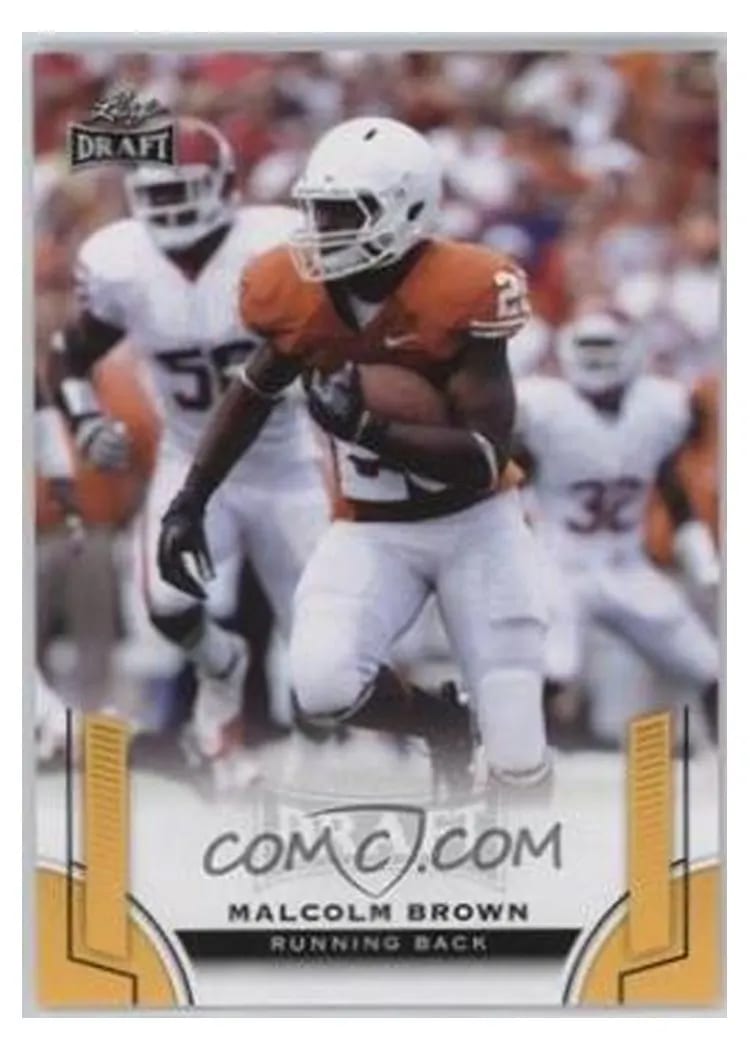 2015 Leaf Draft Malcolm Brown Gold #37 card