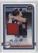 2025 Panini Stars & Stripes USA Baseball Alumni Signature Materials Malcolm Moore #USA-MM card