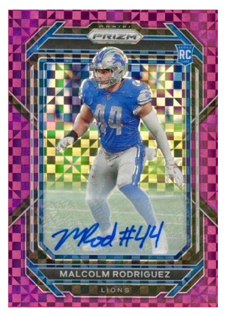 2022 Panini Prizm Base Set Malcolm Rodriguez #350 card