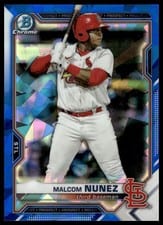 2021 Bowman Draft Sapphire Malcom Nunez #BDC-56 card