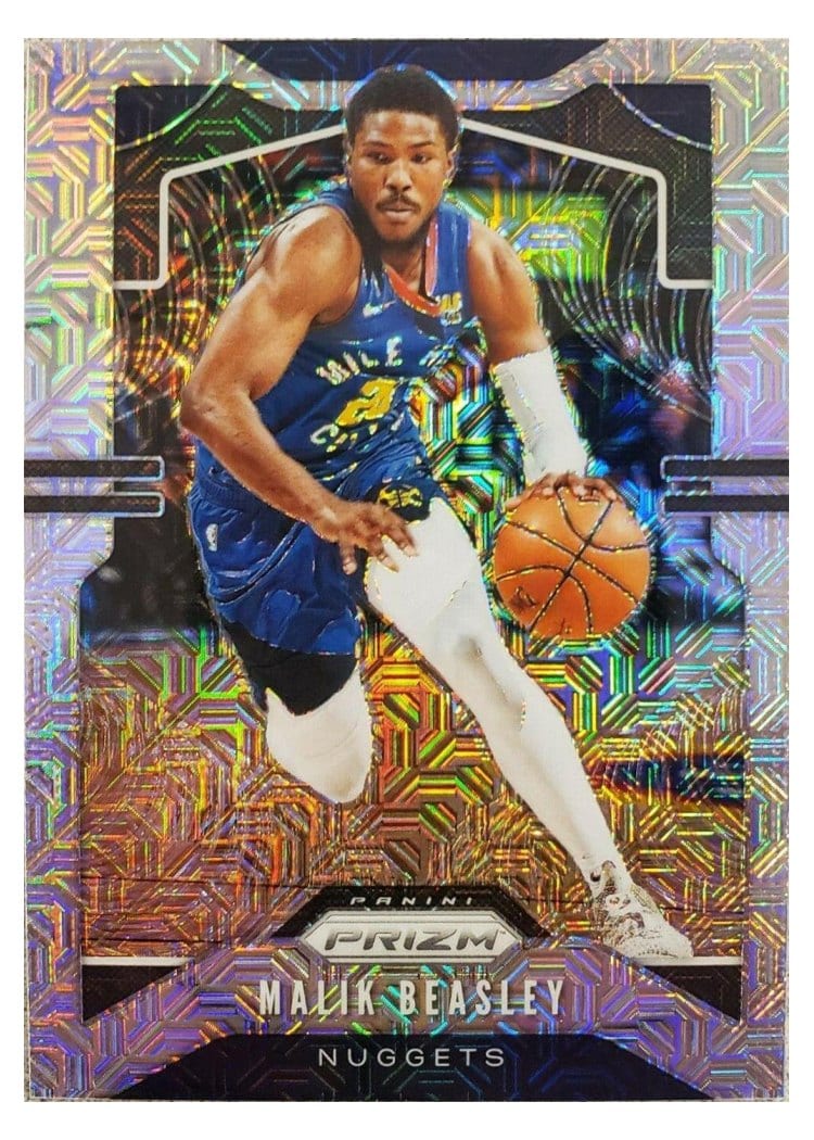 2019-20 Panini Prizm Base Set Malik Beasley Mojo Prizm #86 card