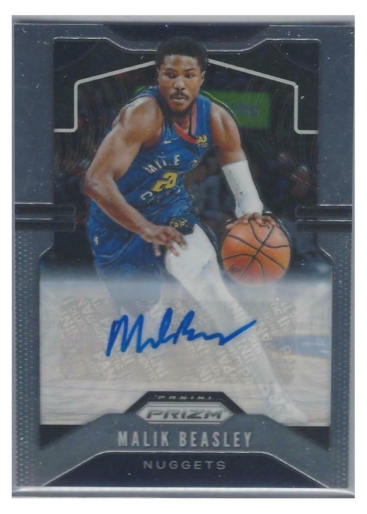 2019-20 Panini Prizm Base Set Malik Beasley #86 card