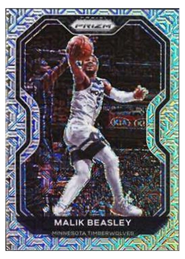 2020-21 Panini Prizm Base Set Malik Beasley Mojo Prizm #102 card